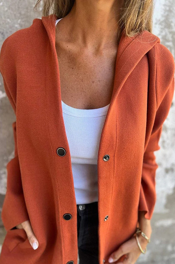 Lidia | Soft Knit Hooded Jacket