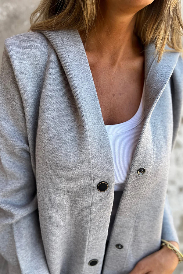 Lidia | Soft Knit Hooded Jacket