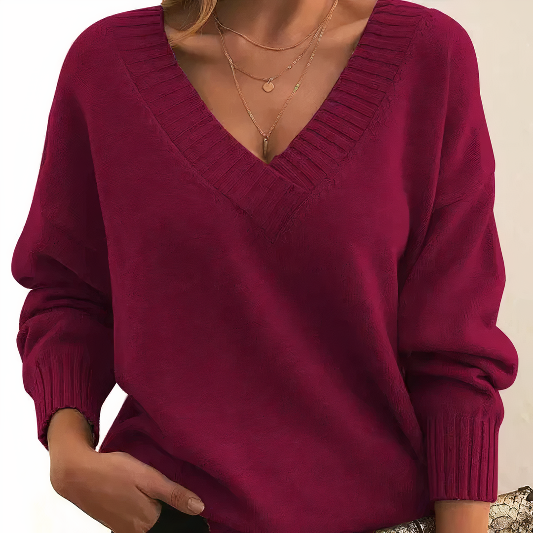 Isabella | V-Neck Cashmere Sweater