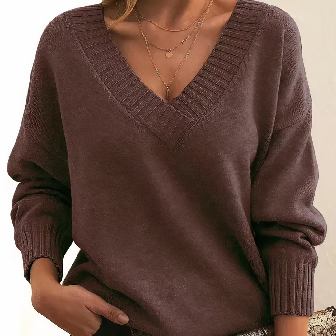 Isabella | V-Neck Cashmere Sweater