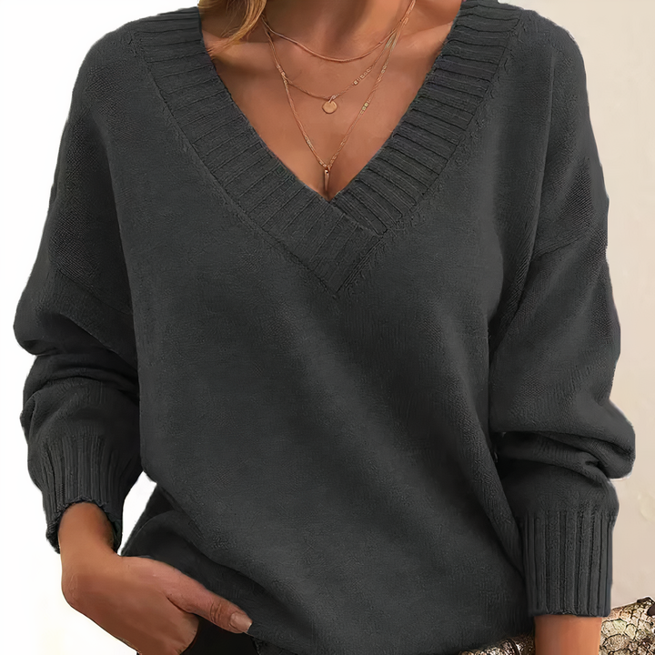 Isabella | V-Neck Cashmere Sweater