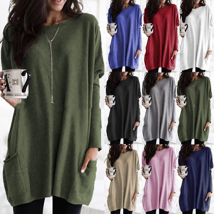 Jade | Long Sweater with Pockets