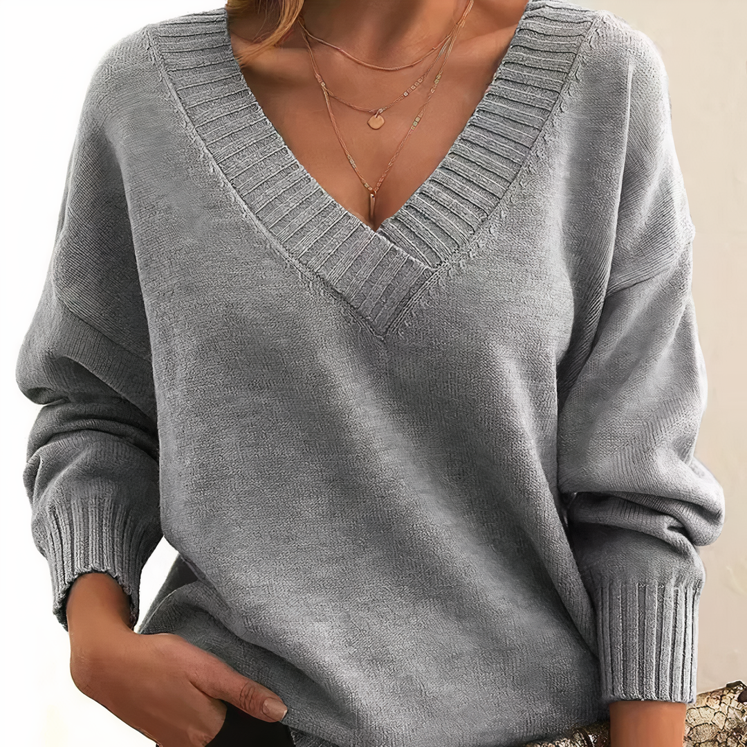Isabella | V-Neck Cashmere Sweater
